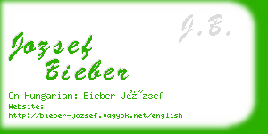 jozsef bieber business card